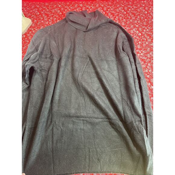 Dockers Men's Pullover Sweater Black Size M Knit Front Soft Preppy Casual V1 - Picture 4 of 4